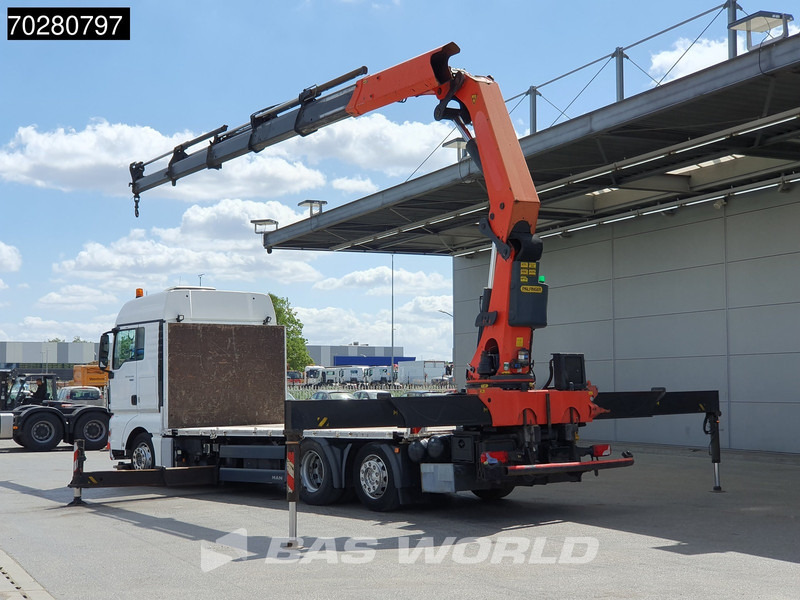 MAN TGX 26.440 6X2 Palfinger PK 53002 SH Kran Crane Steering Axle Automatic Euro 5 - Camion plateau, Camion grue: photos 3 MAN TGX 26.440 6X2 Palfinger PK 53002 SH Kran Crane Steering Axle Automatic Euro 5 - Camion plateau, Camion grue: photos 3