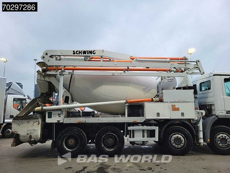Camion pompe Mercedes-Benz Actros 3241 8X4 21meter Pump + 7m3 Stetter Mixer Steelsuspension Big-Axle Manual Euro 5: photos 7