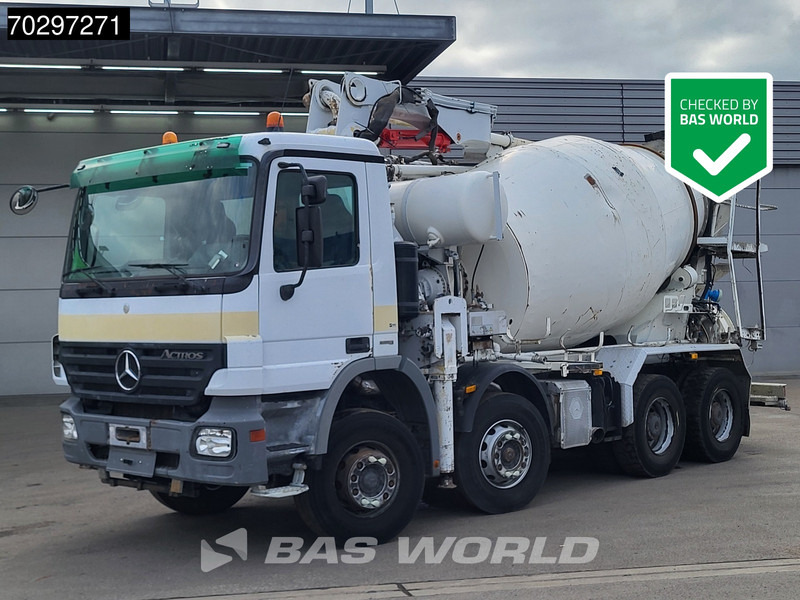 Mercedes-Benz Actros 3241 8X4 7m3 Putzmeister Mixer Big-Axle Steelsuspension 3-Pedals Pompe+Mixer Euro 4 - Camion pompe: photos 1 Mercedes-Benz Actros 3241 8X4 7m3 Putzmeister Mixer Big-Axle Steelsuspension 3-Pedals Pompe+Mixer Euro 4 - Camion pompe: photos 1