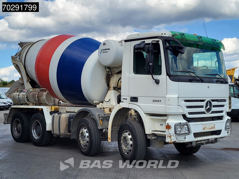 Camion malaxeur Mercedes-Benz Actros 3241 8X4 9m3 Schwing Stetter Retarder Big-Axle Steelsuspension 3-Pedals Euro 4: photos 10