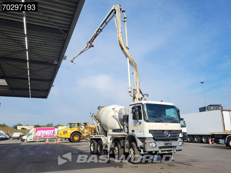 Mercedes-Benz Actros 3241 8X4 Mecbo ATB 4.22/70 HSL PUMI 7m3 mixer Big-Axle Euro 3 - Camion pompe: photos 3 Mercedes-Benz Actros 3241 8X4 Mecbo ATB 4.22/70 HSL PUMI 7m3 mixer Big-Axle Euro 3 - Camion pompe: photos 3