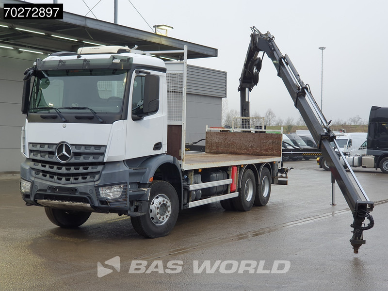 Mercedes-Benz Arocs 2636 6X4 Hiab 144 E-3 Hipro Kran Crane Remote Full Steel Euro 6 - Camion plateau, Camion grue: photos 5 Mercedes-Benz Arocs 2636 6X4 Hiab 144 E-3 Hipro Kran Crane Remote Full Steel Euro 6 - Camion plateau, Camion grue: photos 5