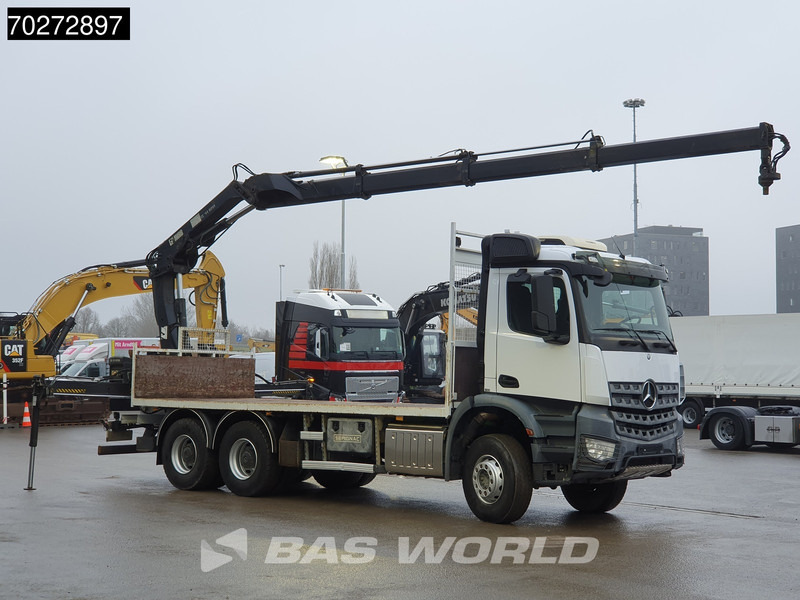 Mercedes-Benz Arocs 2636 6X4 Hiab 144 E-3 Hipro Kran Crane Remote Full Steel Euro 6 - Camion plateau, Camion grue: photos 5 Mercedes-Benz Arocs 2636 6X4 Hiab 144 E-3 Hipro Kran Crane Remote Full Steel Euro 6 - Camion plateau, Camion grue: photos 5