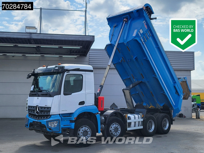 Mercedes-Benz Arocs 3243 8X4 16m3 tipper Big-Axle Steelsuspension Automatic Navi Euro 6 - Camion benne: photos 1 Mercedes-Benz Arocs 3243 8X4 16m3 tipper Big-Axle Steelsuspension Automatic Navi Euro 6 - Camion benne: photos 1