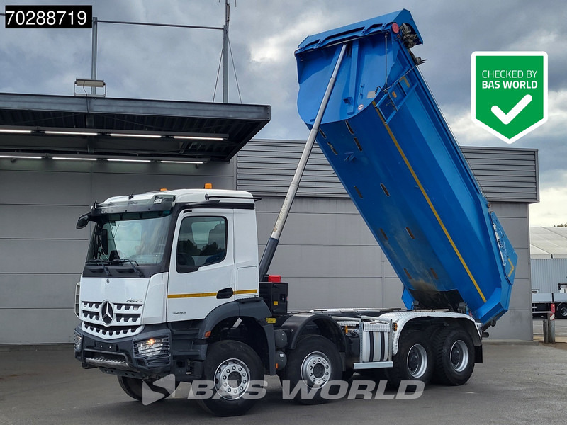 Mercedes-Benz Arocs 3243 8X4 Retarder 18m3 Marrel Steelsuspension Automatic MirrorCam Navi Euro 6 - Camion benne: photos 1 Mercedes-Benz Arocs 3243 8X4 Retarder 18m3 Marrel Steelsuspension Automatic MirrorCam Navi Euro 6 - Camion benne: photos 1