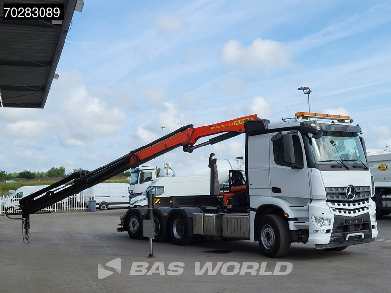 Mercedes-Benz Arocs 3245 Actros 8X4 Palfinger PK22002 EH Crane 17tons hooklift Big-Axle Lift+Lenkachse Navi Euro 6 - Camion ampliroll, Camion grue: photos 3 Mercedes-Benz Arocs 3245 Actros 8X4 Palfinger PK22002 EH Crane 17tons hooklift Big-Axle Lift+Lenkachse Navi Euro 6 - Camion ampliroll, Camion grue: photos 3