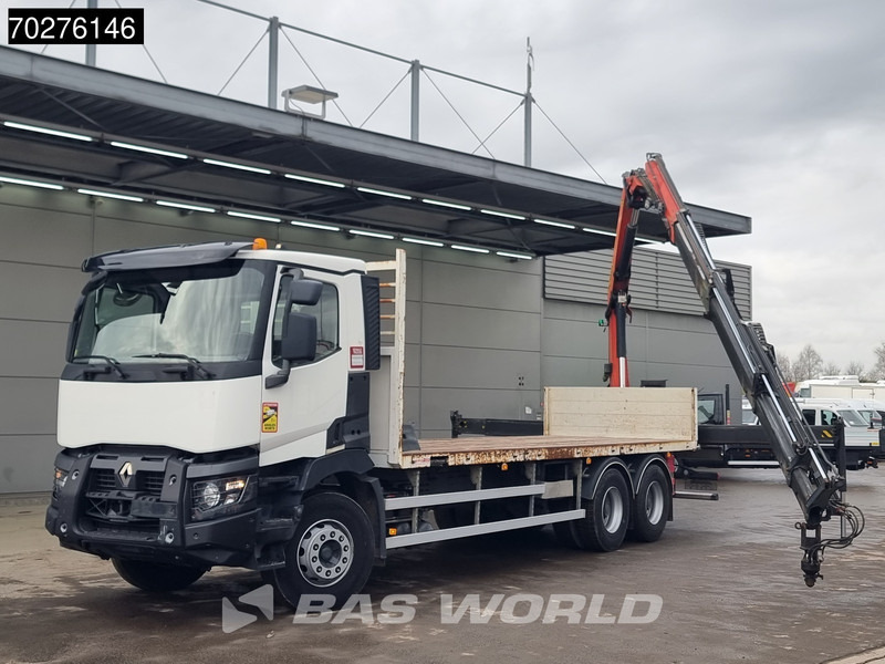 Renault C 380 6X4 Palfinger PK18002-EH C Remote Retarder Euro 6 - Camion plateau, Camion grue: photos 5 Renault C 380 6X4 Palfinger PK18002-EH C Remote Retarder Euro 6 - Camion plateau, Camion grue: photos 5