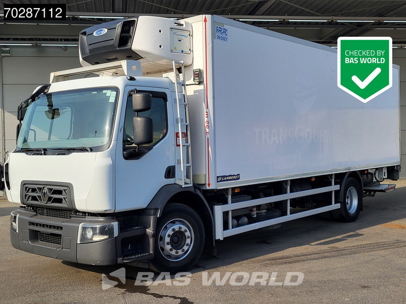 Renault D 280 4X2 19.5tonner Carrier Supra 1250 Mt Silent Lamberet Aufbau Tailgate Euro 6 - Camion frigorifique: photos 1 Renault D 280 4X2 19.5tonner Carrier Supra 1250 Mt Silent Lamberet Aufbau Tailgate Euro 6 - Camion frigorifique: photos 1
