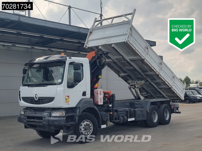 Renault Kerax 370 6X4 Palfinger PK16502 Kran Crane Big-Axle Steel suspension Euro 4 - Camion benne, Camion grue: photos 1 Renault Kerax 370 6X4 Palfinger PK16502 Kran Crane Big-Axle Steel suspension Euro 4 - Camion benne, Camion grue: photos 1