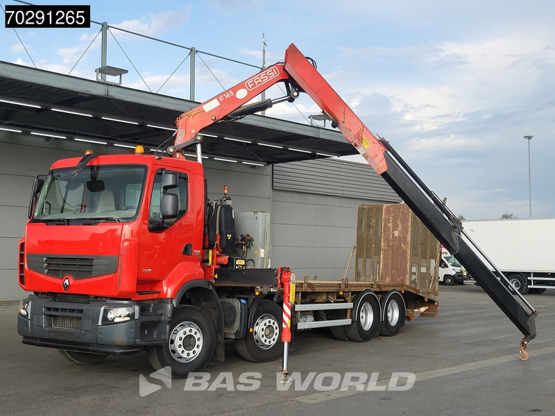 Renault Premium 380 8X4 Fassi F165A.2.22 Crane Kran Hydraulic Ramp Lift-Axle Euro 5 - Camion plateau, Camion grue: photos 5 Renault Premium 380 8X4 Fassi F165A.2.22 Crane Kran Hydraulic Ramp Lift-Axle Euro 5 - Camion plateau, Camion grue: photos 5