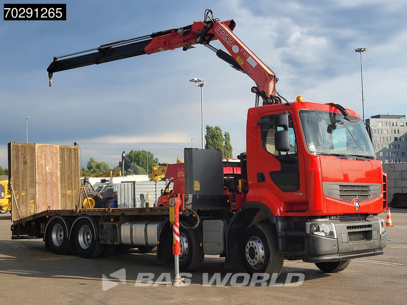 Renault Premium 380 8X4 Fassi F165A.2.22 Crane Kran Hydraulic Ramp Lift-Axle Euro 5 - Camion plateau, Camion grue: photos 3 Renault Premium 380 8X4 Fassi F165A.2.22 Crane Kran Hydraulic Ramp Lift-Axle Euro 5 - Camion plateau, Camion grue: photos 3