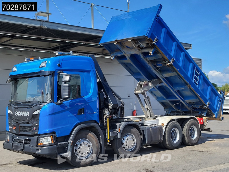 Scania G500 8X4 Hiab X-HIDUO 228 E-3 Crane Retarder Big-Axle Josset Menguy Tipper 14m3 Euro 6 - Camion benne, Camion grue: photos 2 Scania G500 8X4 Hiab X-HIDUO 228 E-3 Crane Retarder Big-Axle Josset Menguy Tipper 14m3 Euro 6 - Camion benne, Camion grue: photos 2