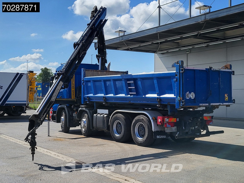 Camion benne, Camion grue Scania G500 8X4 Hiab X-HIDUO 228 E-3 Crane Retarder Big-Axle Josset Menguy Tipper 14m3 Euro 6: photos 9