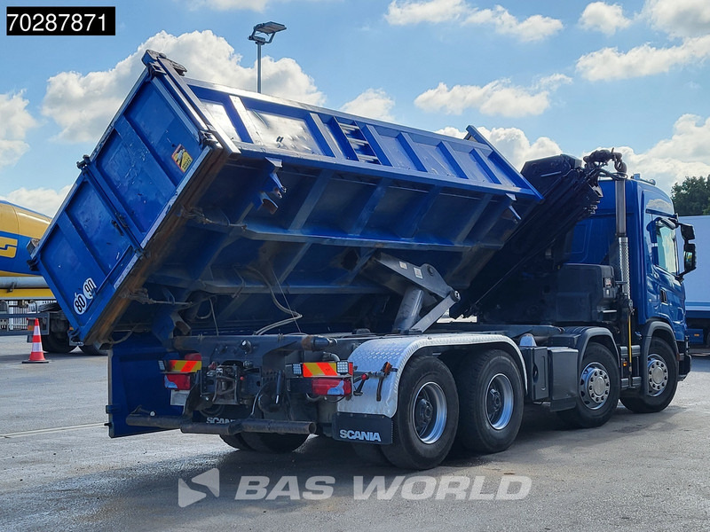Camion benne, Camion grue Scania G500 8X4 Hiab X-HIDUO 228 E-3 Crane Retarder Big-Axle Josset Menguy Tipper 14m3 Euro 6: photos 6