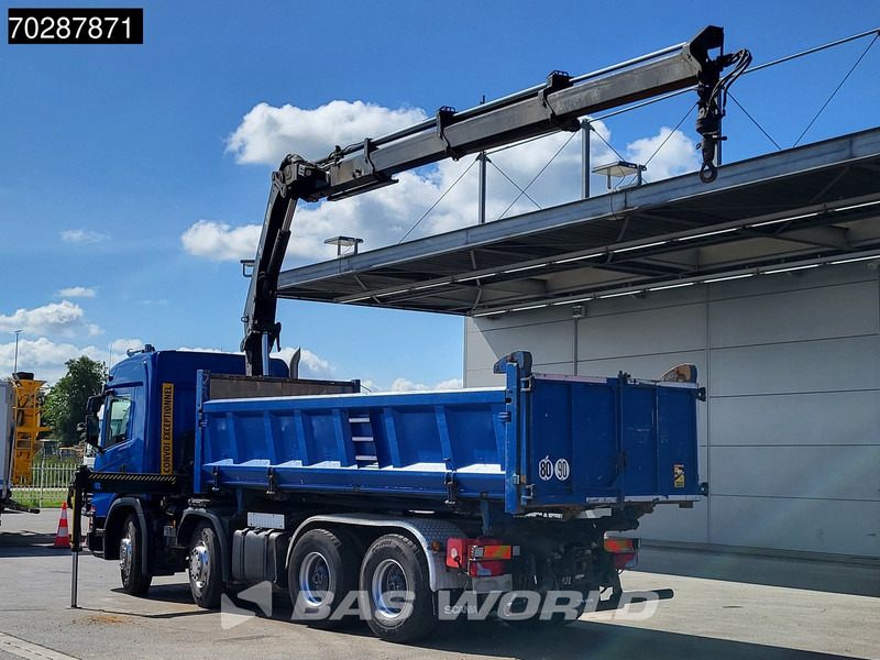Camion benne, Camion grue Scania G500 8X4 Hiab X-HIDUO 228 E-3 Crane Retarder Big-Axle Josset Menguy Tipper 14m3 Euro 6: photos 8
