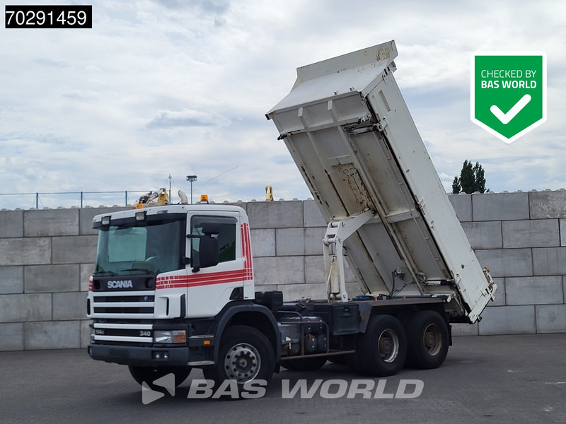 Scania P340 6X4 2 side11m3 Bennes Tipper Big-Axle Steelsuspension Manual Euro 3 - Camion benne: photos 1 Scania P340 6X4 2 side11m3 Bennes Tipper Big-Axle Steelsuspension Manual Euro 3 - Camion benne: photos 1