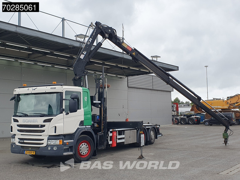 Scania P400 6X2 NL-Truck HMF 2620-K3 Kran 22tons Hyva Lift Lift+Lenkachse Euro 5 - Camion ampliroll, Camion grue: photos 5 Scania P400 6X2 NL-Truck HMF 2620-K3 Kran 22tons Hyva Lift Lift+Lenkachse Euro 5 - Camion ampliroll, Camion grue: photos 5