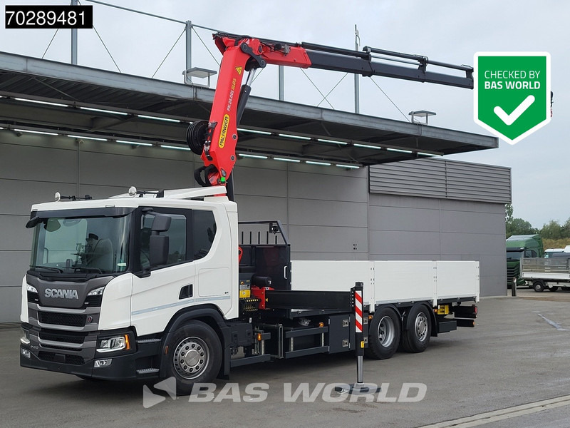 Scania P410 6X2 NEW! Palfinger PK24-001 SLD 5 Kran Crane Retarder Lift+steering axle - Camion plateau, Camion grue: photos 1 Scania P410 6X2 NEW! Palfinger PK24-001 SLD 5 Kran Crane Retarder Lift+steering axle - Camion plateau, Camion grue: photos 1