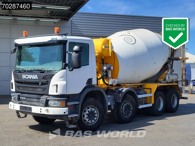 Scania P410 8X4 9m3 Liebherr mixer 3-Pedals Steering axle Big-Axle Euro 6 - Camion malaxeur: photos 1 Scania P410 8X4 9m3 Liebherr mixer 3-Pedals Steering axle Big-Axle Euro 6 - Camion malaxeur: photos 1