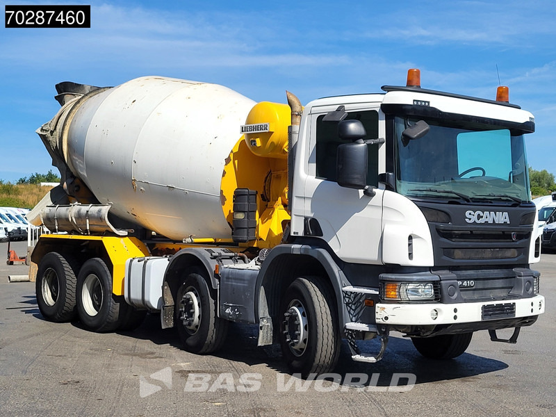 Scania P410 8X4 9m3 Liebherr mixer 3-Pedals Steering axle Big-Axle Euro 6 - Camion malaxeur: photos 3 Scania P410 8X4 9m3 Liebherr mixer 3-Pedals Steering axle Big-Axle Euro 6 - Camion malaxeur: photos 3