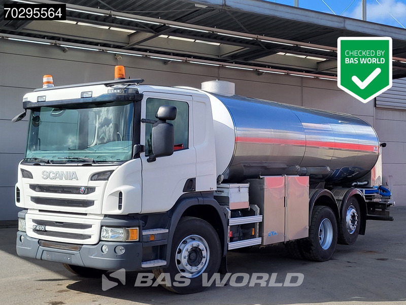 Scania P410 P 6X2 Tanker truck Automatic Retarder Lift+Steering axle Euro 6 - Camion citerne: photos 1 Scania P410 P 6X2 Tanker truck Automatic Retarder Lift+Steering axle Euro 6 - Camion citerne: photos 1