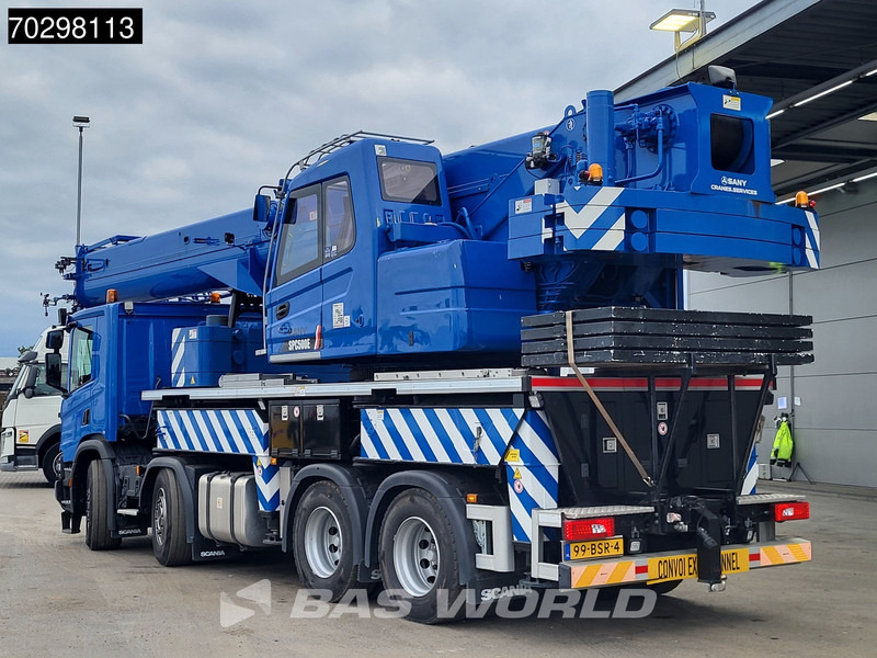 Scania P450 P 8X4 Palfinger/SANY SPC500E Telescopic Crane Retarder Navi Automatic Euro 6 - Camion plateau, Camion grue: photos 2 Scania P450 P 8X4 Palfinger/SANY SPC500E Telescopic Crane Retarder Navi Automatic Euro 6 - Camion plateau, Camion grue: photos 2