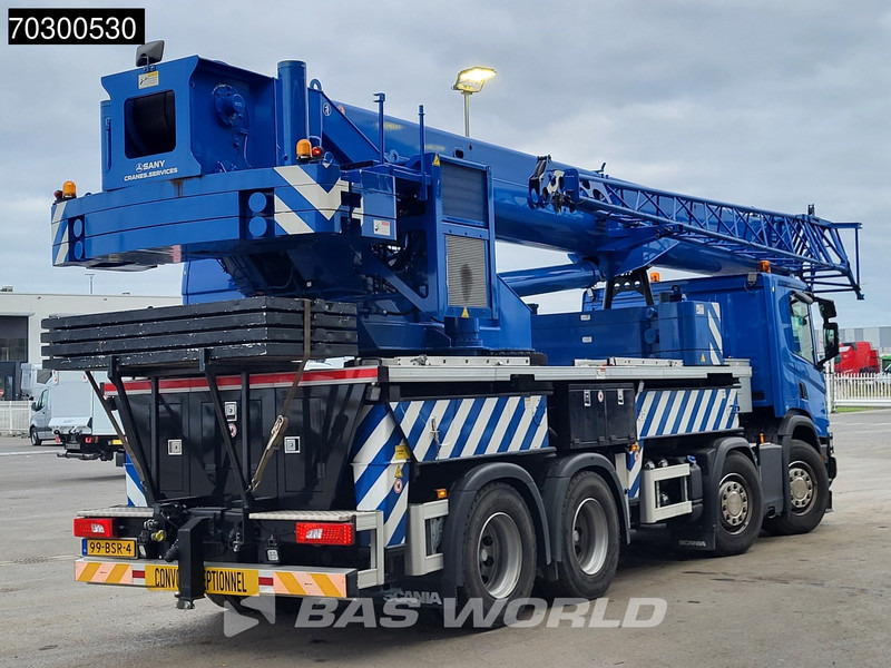Scania P450 P 8X4 Palfinger/SANY SPC500E Telescopic Crane Retarder Navi Automatic Euro 6 - Camion plateau, Camion grue: photos 5 Scania P450 P 8X4 Palfinger/SANY SPC500E Telescopic Crane Retarder Navi Automatic Euro 6 - Camion plateau, Camion grue: photos 5