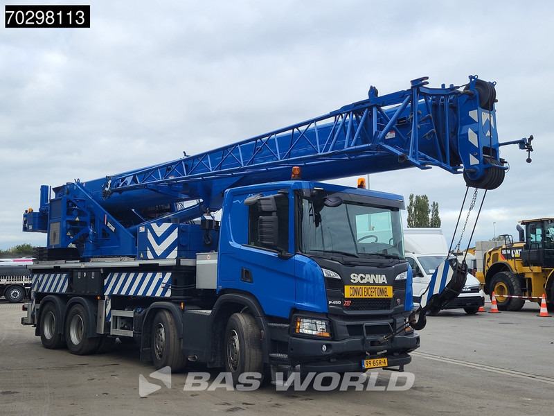 Scania P450 P 8X4 Palfinger/SANY SPC500E Telescopic Crane Retarder Navi Automatic Euro 6 - Camion plateau, Camion grue: photos 3 Scania P450 P 8X4 Palfinger/SANY SPC500E Telescopic Crane Retarder Navi Automatic Euro 6 - Camion plateau, Camion grue: photos 3