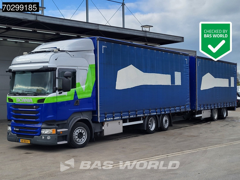 Scania R410 R 6X2 NL-Truck Standairco Lift+Steering-Axle Automatic Euro 6 - Camion à rideaux coulissants: photos 1 Scania R410 R 6X2 NL-Truck Standairco Lift+Steering-Axle Automatic Euro 6 - Camion à rideaux coulissants: photos 1