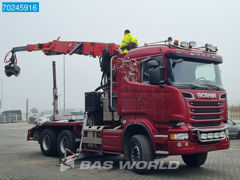 Scania R580 6X4 Jonsered J28505 83 Crane Kran Steel-suspension Retarder - Camion grumier, Camion grue: photos 3 Scania R580 6X4 Jonsered J28505 83 Crane Kran Steel-suspension Retarder - Camion grumier, Camion grue: photos 3