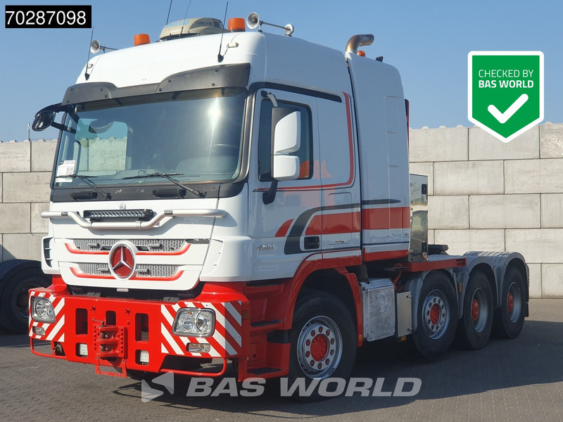 Mercedes-Benz Actros 4160 8X4 250T! WSK Manual Big-Axle Steelsuspension Lift+Lenkachse Standklima Euro 5 - Tracteur routier: photos 1 Mercedes-Benz Actros 4160 8X4 250T! WSK Manual Big-Axle Steelsuspension Lift+Lenkachse Standklima Euro 5 - Tracteur routier: photos 1