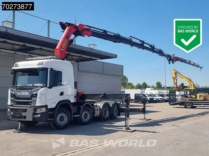 Scania G500 8X2 Retarder Liftachse Palfinger Kran PK 58.002 TEC F + JIB - Tracteur routier: photos 1 Scania G500 8X2 Retarder Liftachse Palfinger Kran PK 58.002 TEC F + JIB - Tracteur routier: photos 1
