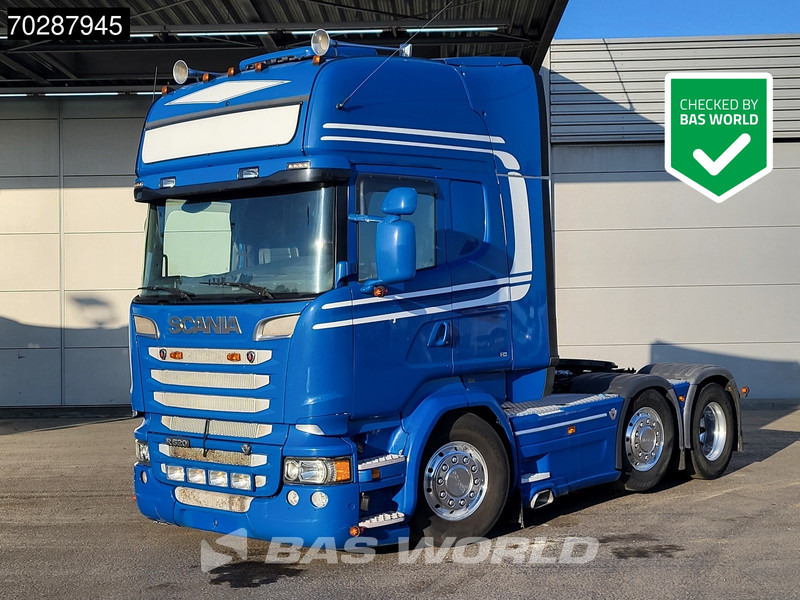 Scania R520 6X2 Full-Air Lift+Lenkachse Hydrauliek Standklima Navi Euro 6 - Tracteur routier: photos 1 Scania R520 6X2 Full-Air Lift+Lenkachse Hydrauliek Standklima Navi Euro 6 - Tracteur routier: photos 1