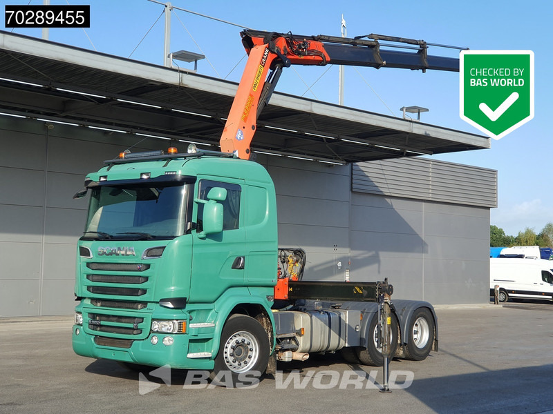 Scania R520 6X4 Palfinger PK23002 Crane Retarder Xenon Euro 6 - Tracteur routier: photos 1 Scania R520 6X4 Palfinger PK23002 Crane Retarder Xenon Euro 6 - Tracteur routier: photos 1