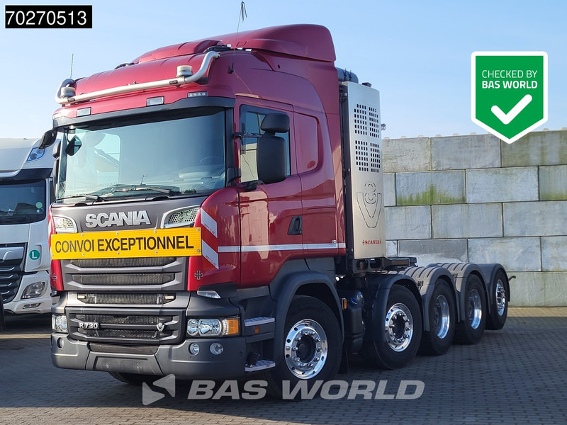 Scania R730 10X4 160T! Retarder 2x Tanks Big-Axle Drumbrakes Full-Air Hydraulik Navi Standklima Alcoa's - Tracteur routier: photos 1 Scania R730 10X4 160T! Retarder 2x Tanks Big-Axle Drumbrakes Full-Air Hydraulik Navi Standklima Alcoa's - Tracteur routier: photos 1