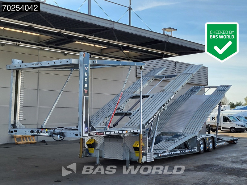 Vega Euromax 2 axles Extendable / 2 Decks - Semi-remorque porte-voitures: photos 1 Vega Euromax 2 axles Extendable / 2 Decks - Semi-remorque porte-voitures: photos 1