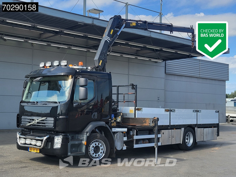 Volvo FE 240 4X2 HMF 760 K2 Kran Crane Remote control Manual Euro 5 - Camion plateau, Camion grue: photos 1 Volvo FE 240 4X2 HMF 760 K2 Kran Crane Remote control Manual Euro 5 - Camion plateau, Camion grue: photos 1