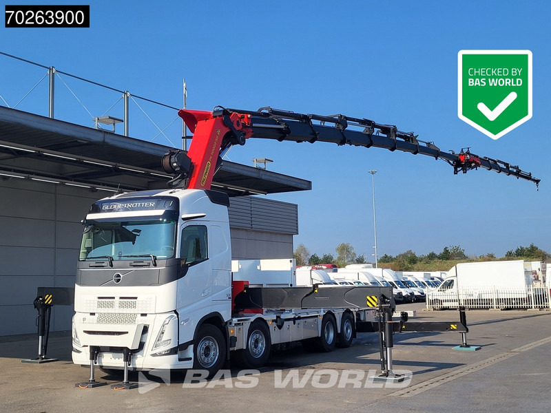 Volvo FH 500 8X2 Palfinger PK110002 SH Crane + Fly-Jib Winch VEB+ Euro 6 - Camion plateau, Camion grue: photos 1 Volvo FH 500 8X2 Palfinger PK110002 SH Crane + Fly-Jib Winch VEB+ Euro 6 - Camion plateau, Camion grue: photos 1