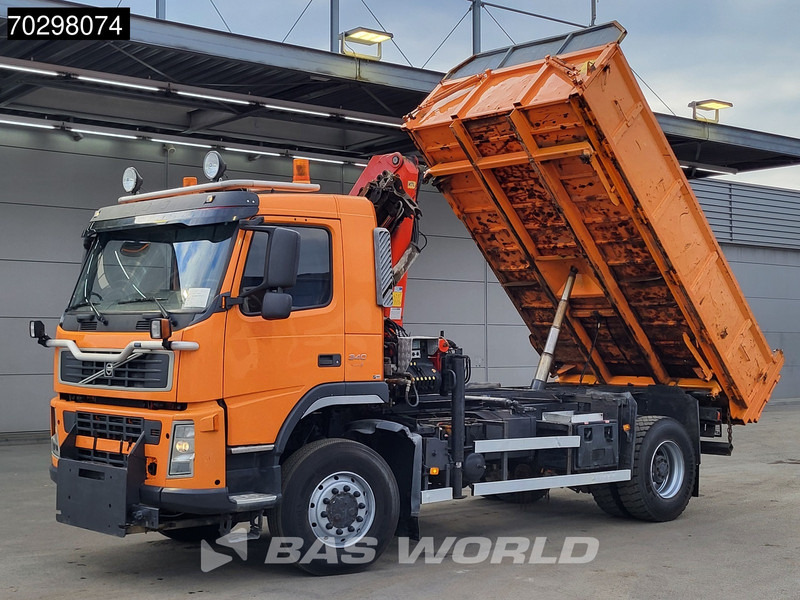 Volvo FM 340 FM 4X4 4x4 Crane Palfinger PK10501 Tipper Big-Axle Full Steel - Camion benne, Camion grue: photos 3 Volvo FM 340 FM 4X4 4x4 Crane Palfinger PK10501 Tipper Big-Axle Full Steel - Camion benne, Camion grue: photos 3