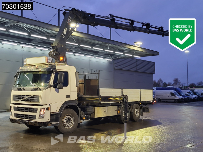 Volvo FM 400 6X2 Hiab 322E-6XS Crane Kran Lift-Axle Automatic Euro 4 - Camion plateau, Camion grue: photos 1 Volvo FM 400 6X2 Hiab 322E-6XS Crane Kran Lift-Axle Automatic Euro 4 - Camion plateau, Camion grue: photos 1