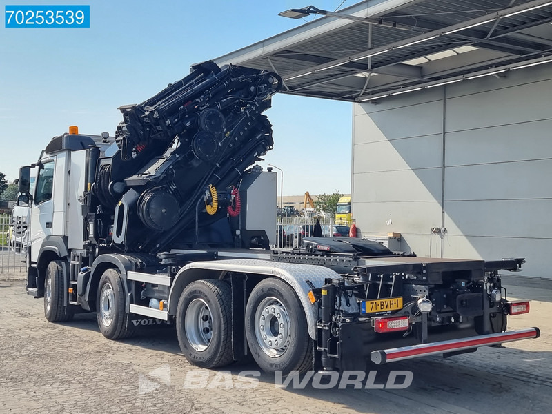 Camion porte-conteneur/ Caisse mobile, Camion grue Volvo FM 420 8X2 Repaired Damage Hiab X-Hipro 1058E-6 Kran Crane Lift-Lenkachse: photos 11