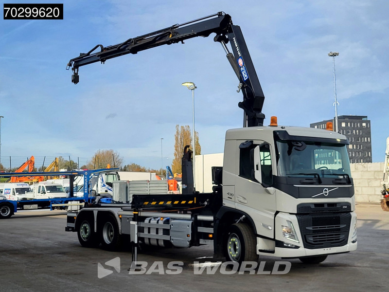 Volvo FM 430 FM 6X2 HMF 2320K-RCS Kran Crane + VDL S-21-6200 Lift + Steering Axle - Camion ampliroll, Camion grue: photos 3 Volvo FM 430 FM 6X2 HMF 2320K-RCS Kran Crane + VDL S-21-6200 Lift + Steering Axle - Camion ampliroll, Camion grue: photos 3