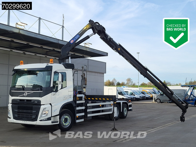 Volvo FM 430 FM 6X2 HMF 2320K-RCS Kran Crane + VDL S-21-6200 Lift + Steering Axle - Camion ampliroll, Camion grue: photos 1 Volvo FM 430 FM 6X2 HMF 2320K-RCS Kran Crane + VDL S-21-6200 Lift + Steering Axle - Camion ampliroll, Camion grue: photos 1