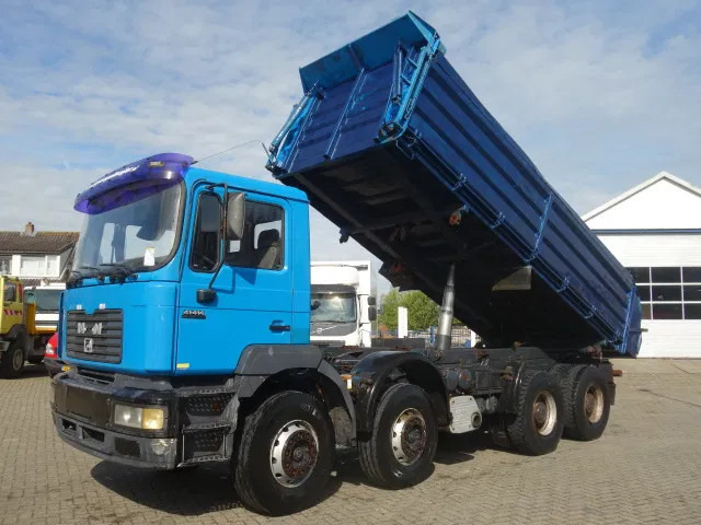 MAN 41-414 MEILLER KIPPER 8X4,MANUAL POMP - Camion benne: photos 2 MAN 41-414 MEILLER KIPPER 8X4,MANUAL POMP - Camion benne: photos 2