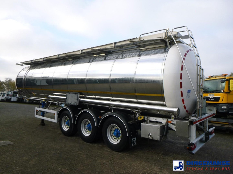 Feldbinder Chemical tank inox L4BH 37.5 m3 / 1 comp - Semi-remorque citerne: photos 3 Feldbinder Chemical tank inox L4BH 37.5 m3 / 1 comp - Semi-remorque citerne: photos 3
