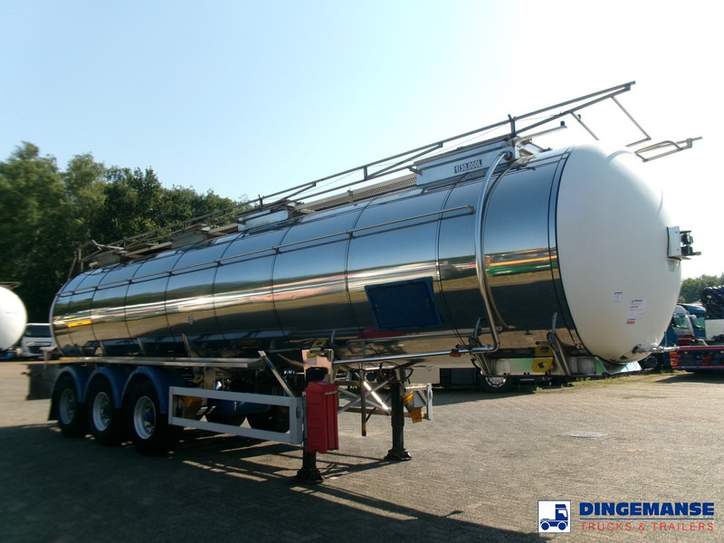 Feldbinder Chemical tank (non-ADR) inox 30 m3 / 1 comp + pump - Semi-remorque citerne: photos 2 Feldbinder Chemical tank (non-ADR) inox 30 m3 / 1 comp + pump - Semi-remorque citerne: photos 2
