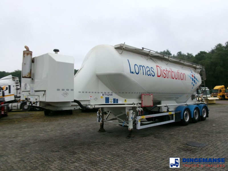 Feldbinder Powder tank alu 40 m3 / 1 comp + compressor - Semi-remorque citerne: photos 1 Feldbinder Powder tank alu 40 m3 / 1 comp + compressor - Semi-remorque citerne: photos 1