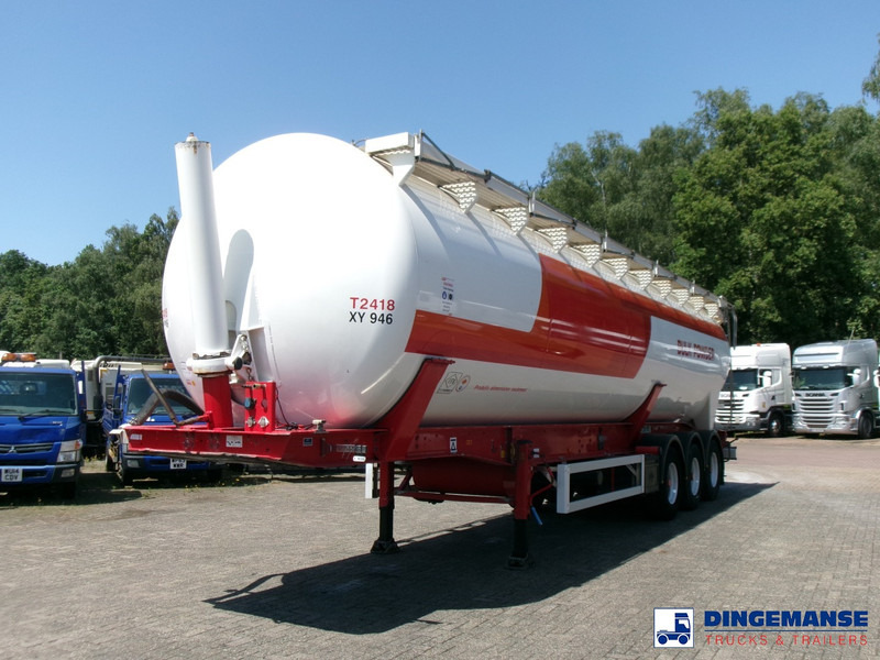 Feldbinder Powder tank alu 60 m3 (tipping) - Semi-remorque citerne: photos 1 Feldbinder Powder tank alu 60 m3 (tipping) - Semi-remorque citerne: photos 1