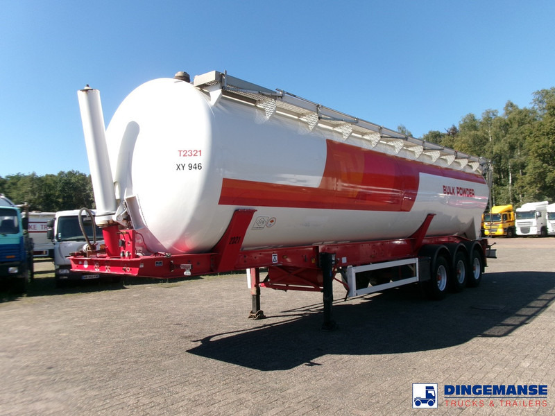 Feldbinder Powder tank alu (tipping) 60 m3 - Semi-remorque citerne: photos 1 Feldbinder Powder tank alu (tipping) 60 m3 - Semi-remorque citerne: photos 1