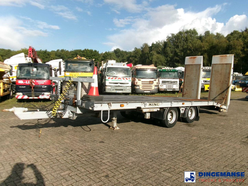 KING 2-axle platform drawbar trailer 14t + ramps - Remorque plateau: photos 1 KING 2-axle platform drawbar trailer 14t + ramps - Remorque plateau: photos 1